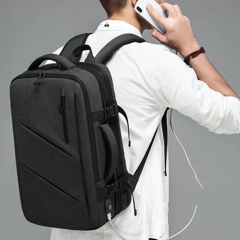 Multi‑Compartment Expandable Travel Backpack (55L)