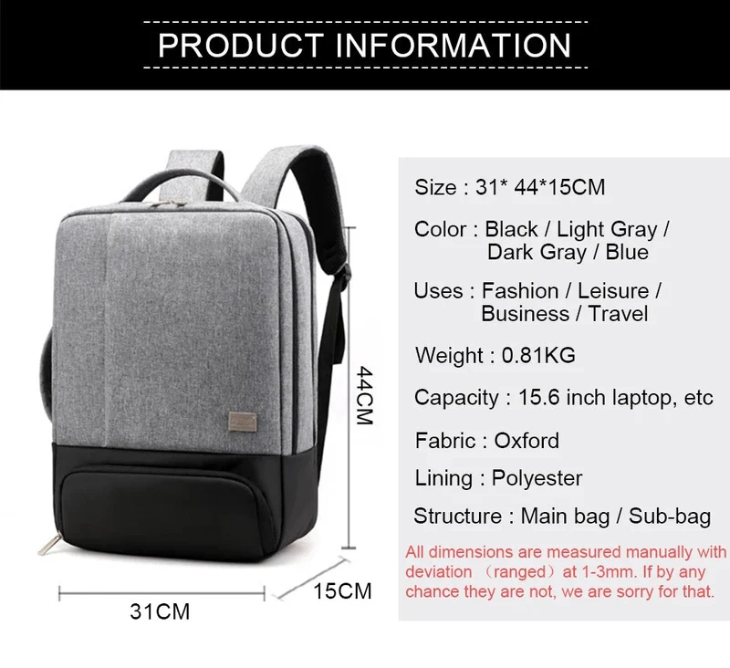 Everyday Professional Work & Travel Backpack (20L)