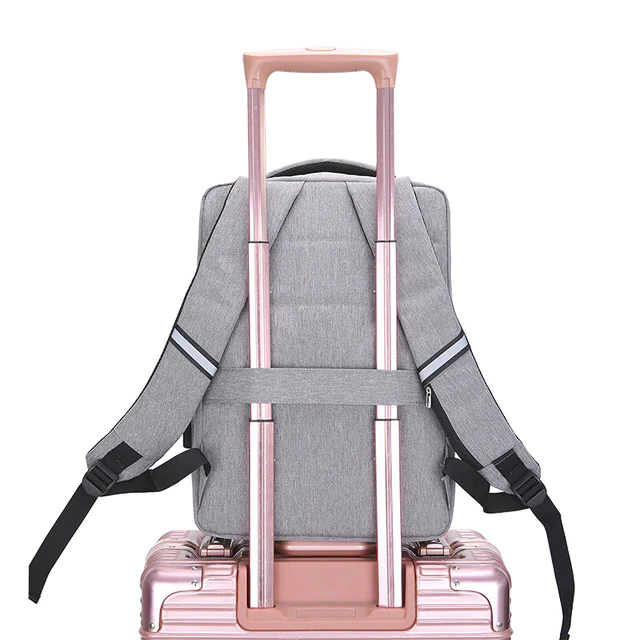 Professional 17.3" Travel & Work Laptop Bag with Anti‑Theft Style Zippers