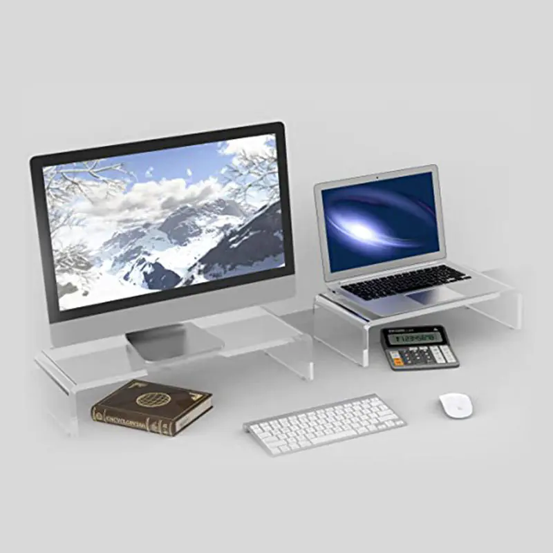 Multi-purpose Transparent Monitor Stand (Acrylic)