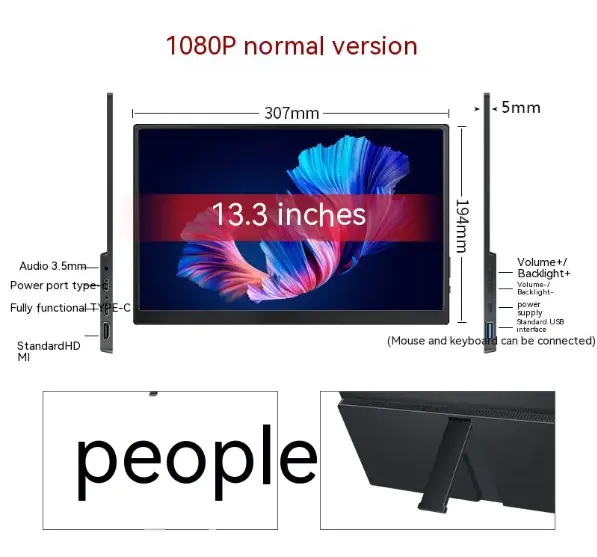 Portable 15" Touchscreen Monitor