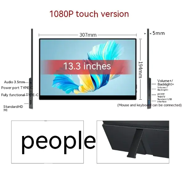 Portable 15" Touchscreen Monitor