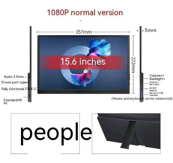 Portable 15" Touchscreen Monitor