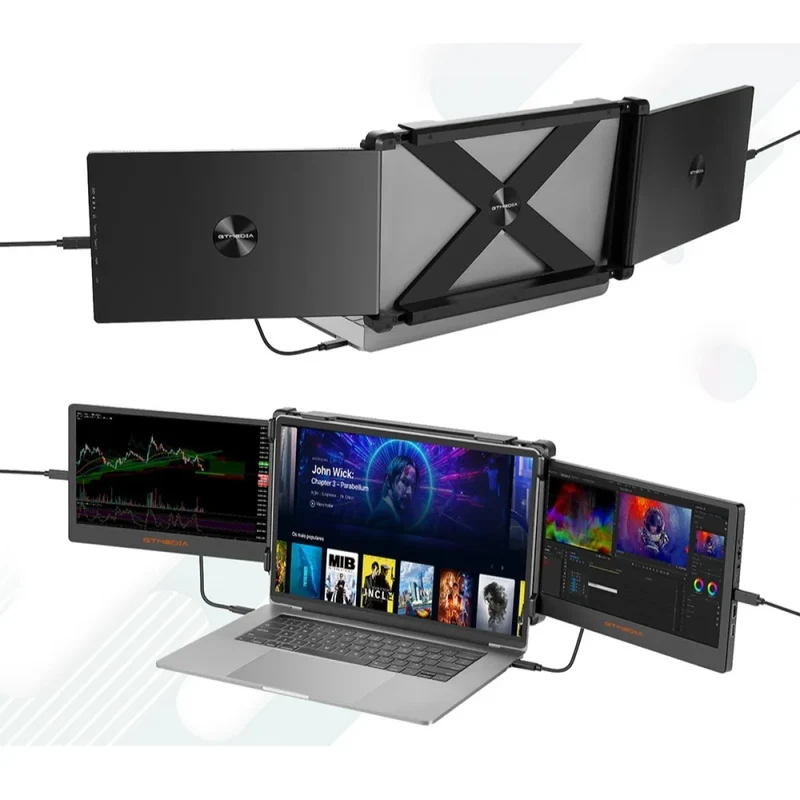 Portable 11" Dual-Screen Monitor Extensions