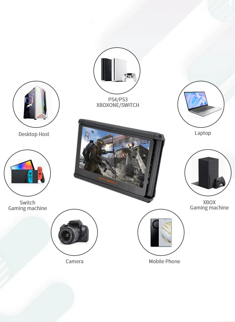 Portable 11" Dual-Screen Monitor Extensions