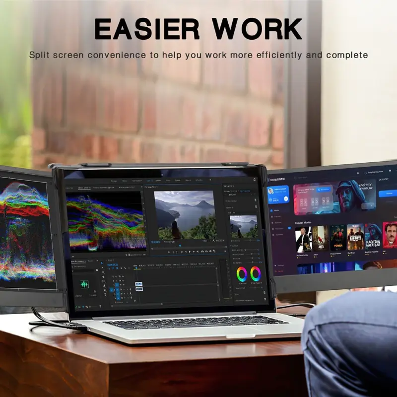 Portable 11" Dual-Screen Monitor Extensions