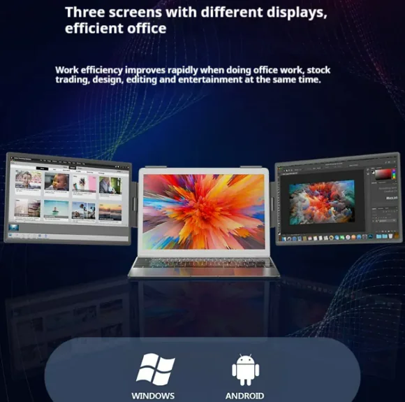 14-inch Dual-Screen Portable Monitor Extender