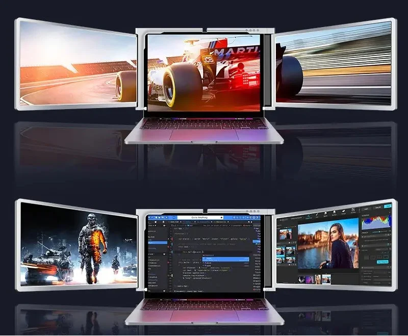 15" Universal Dual-Screen Portable Display