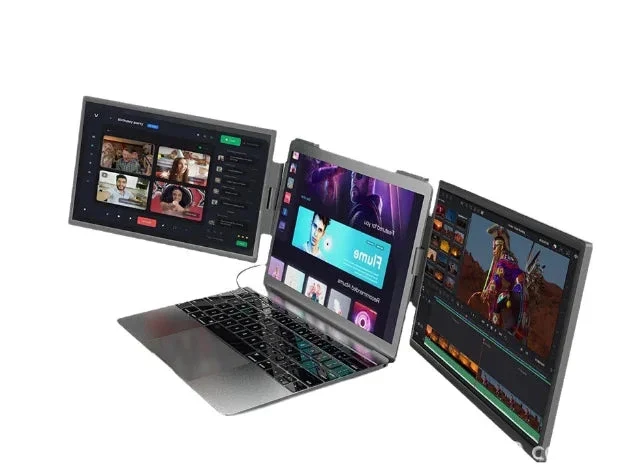 Portable 14" Dual-Screen Travel Monitors