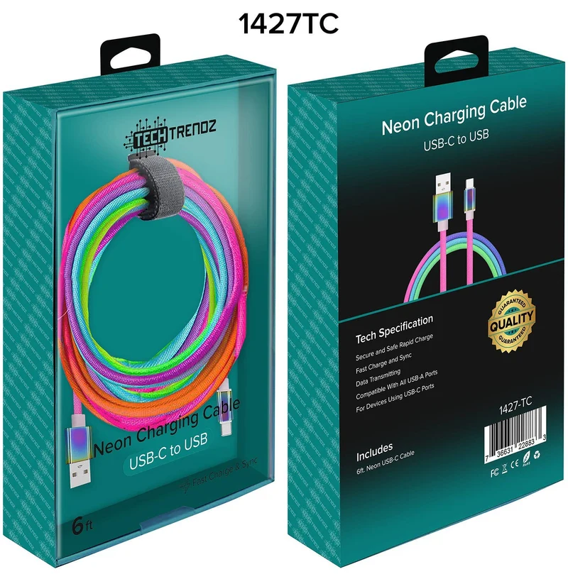 USB-C+A Cable - 6ft