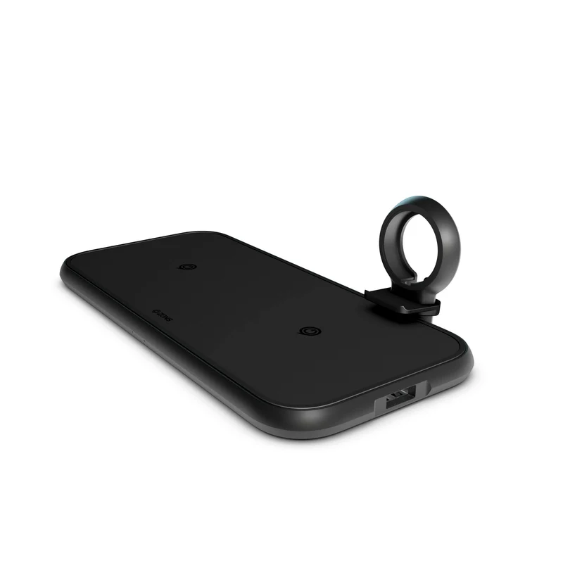 Aluminium Dual + Apple Watch Holder Wireless Charger