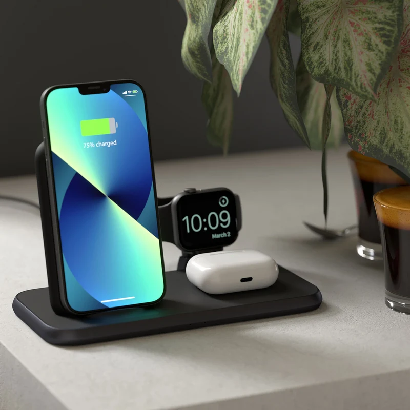 4 in 1 Stand+Watch Wireless Charger Aluminium