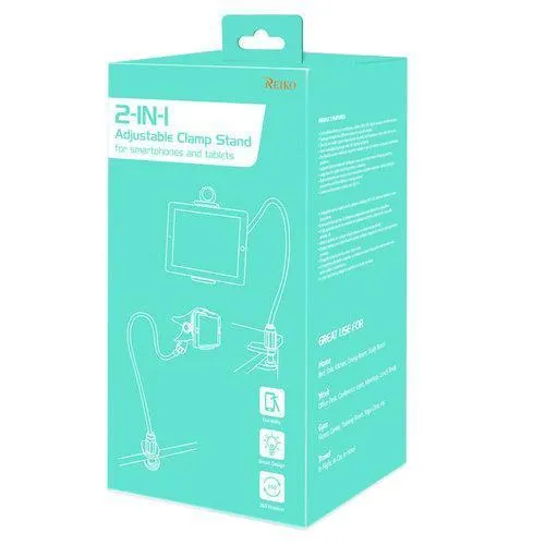 REIKO UNIVERSAL LONG FLEXIBLE ARMS PHONE HOLDER IN PURPLE