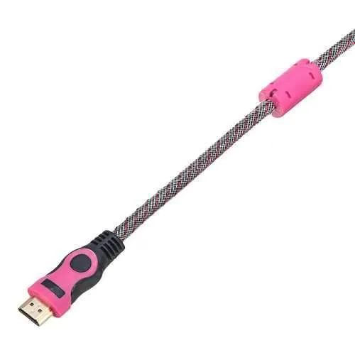 3D HD HDMI Male-Male Audio Cable Double Magnet Ring HDMI Cable For TV