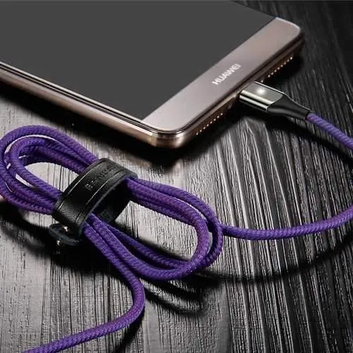 Baseus X-type Light Type C 3A Fast Charging USB C Data Cable 1m/3.33ft for Huawei P20 Xiaomi Mi8
