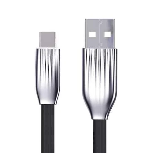 Cafele LED Light 2.1A Type C Flat Fast Charging Data Cable 1.2m For Oneplus 6 Xiaomi 8 8 se S9