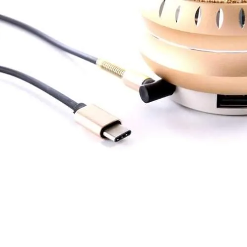 Bakeey Type C To 3.5mm Jack 90 Degree Right Angle Round Audio AUX Cable For Mobile Phone MP3 Tablet