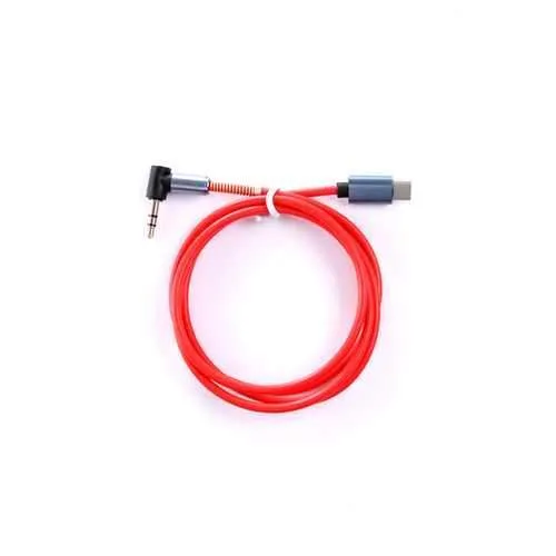 Bakeey Type C To 3.5mm Jack 90 Degree Right Angle Round Audio AUX Cable For Mobile Phone MP3 Tablet