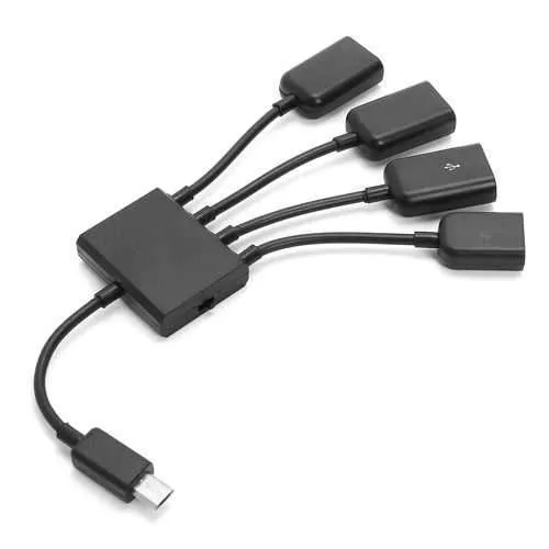 3 USB to Micro USB OTG Charge HUB Adapter 4 In 1 Charging Universal For Samsung For Android