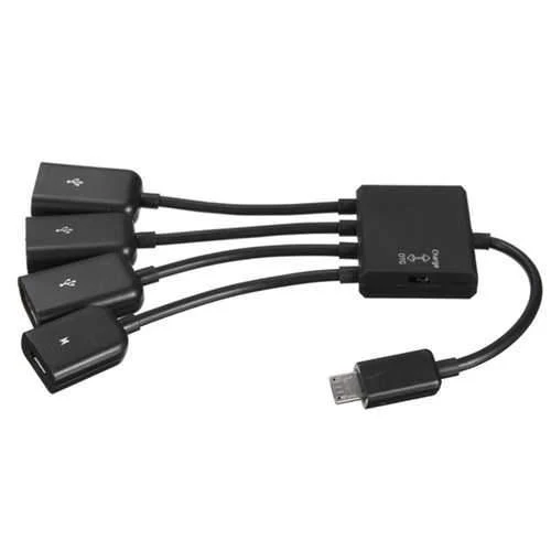 3 USB to Micro USB OTG Charge HUB Adapter 4 In 1 Charging Universal For Samsung For Android