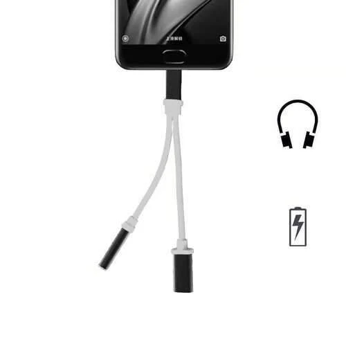 2in1 Type-C To 3.5mm Headphone Adapter Charging Cable For Letv phone Max2 xiaom 6 Samsung S8
