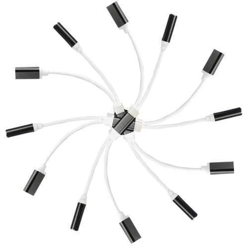 2in1 Type-C To 3.5mm Headphone Adapter Charging Cable For Letv phone Max2 xiaom 6 Samsung S8