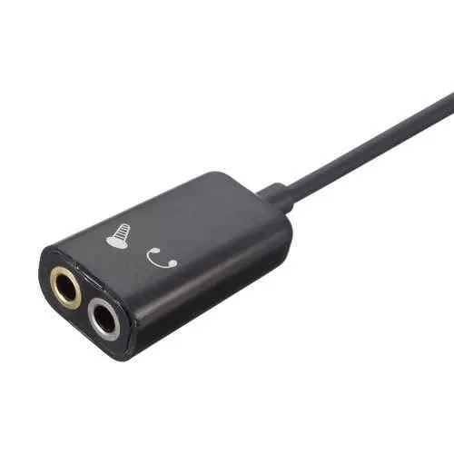 3.5mm Splitter Male to 2 Female Headphone Audio Extension Cable For Iphone Samsung Xiaomi