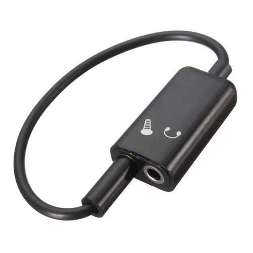 3.5mm Splitter Male to 2 Female Headphone Audio Extension Cable For Iphone Samsung Xiaomi