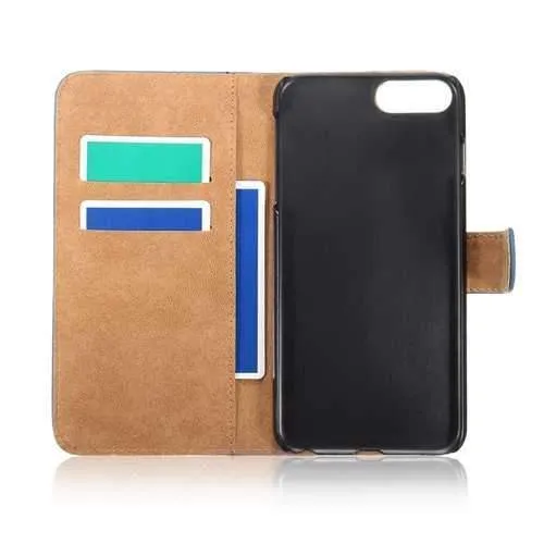 PU Leather Flip Card Slot Bracket Case For iPhone 7/7 Plus & 8/8 Plus