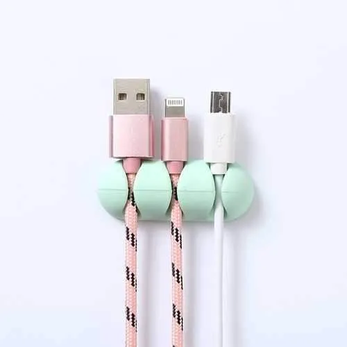 Bakeey 2PCS TPU Cable Clips Cable Holder Desktop Cable Organizer Cord Management Headphone Holder