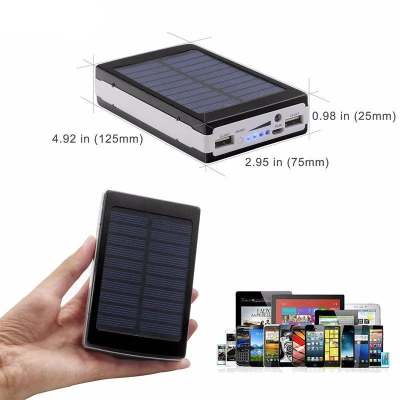 12000mAh Solar Power Bank