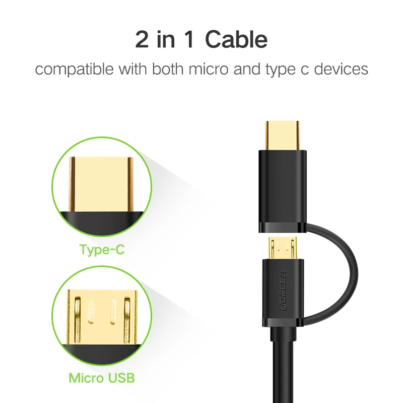 2 in 1 Micro USB & Charger