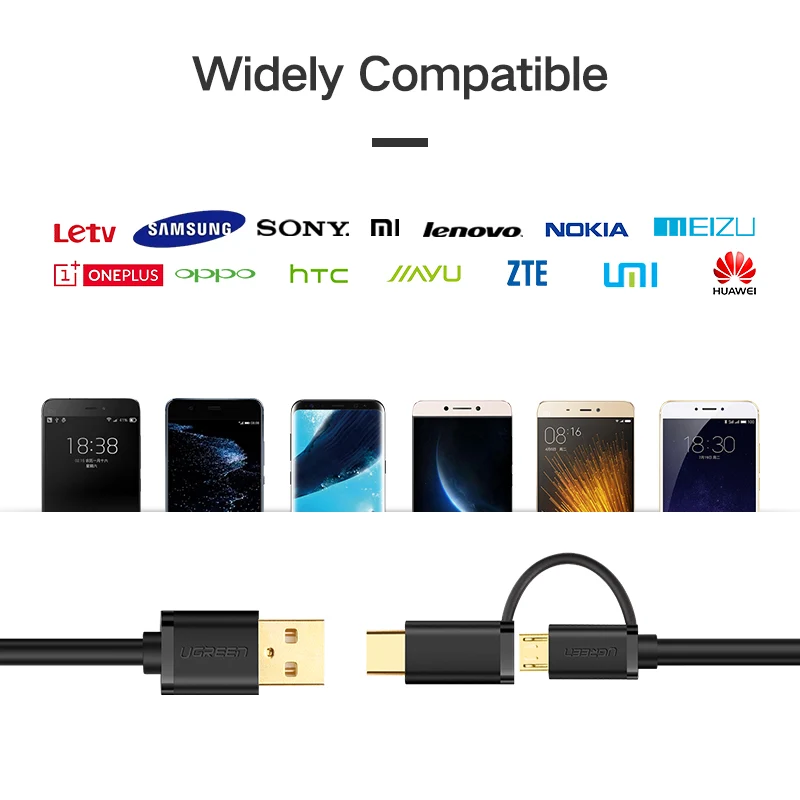 2 in 1 Micro USB & Charger
