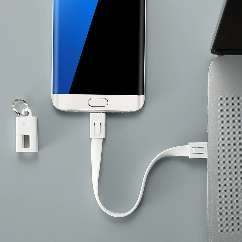 Android Mini Micro USB Cable Keyring