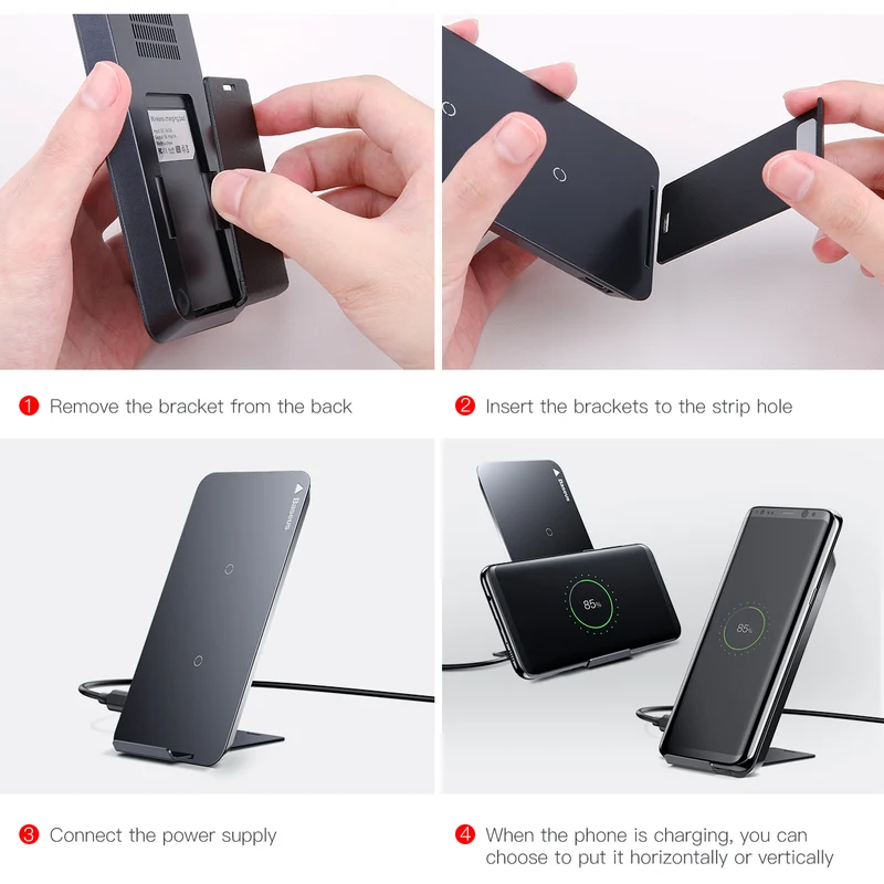 Wireless Charging Dock for iPhone and Samsung