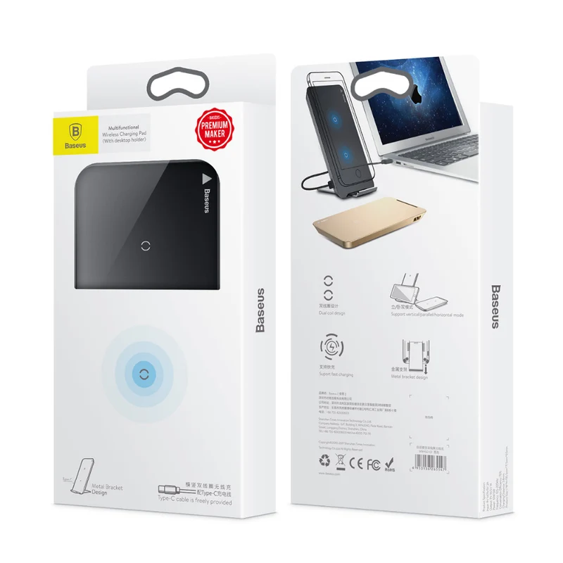Wireless Charging Dock for iPhone and Samsung