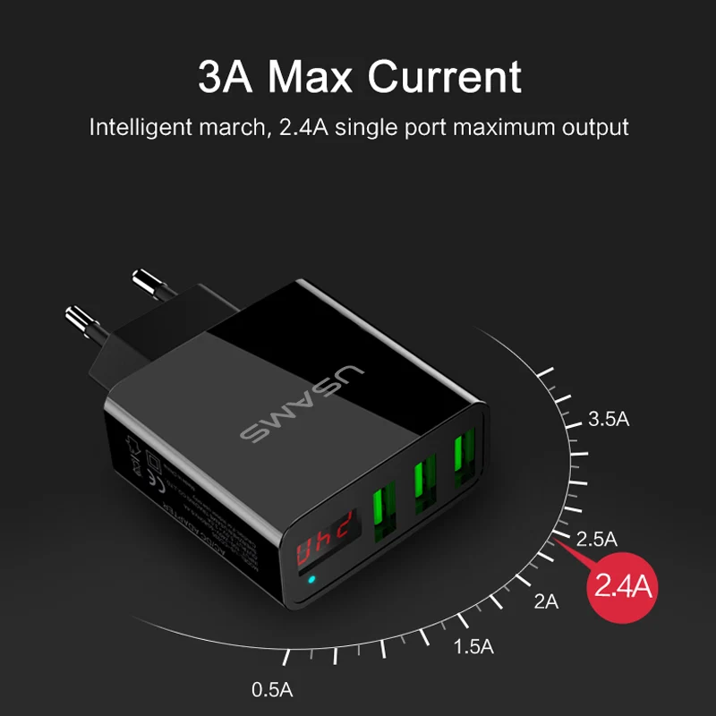 3 Port USB Phone Charger