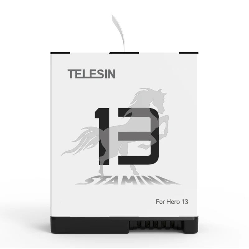 Telesin Pocket Triple Oplaadcase met 2 batterijen - voor GoPro 13