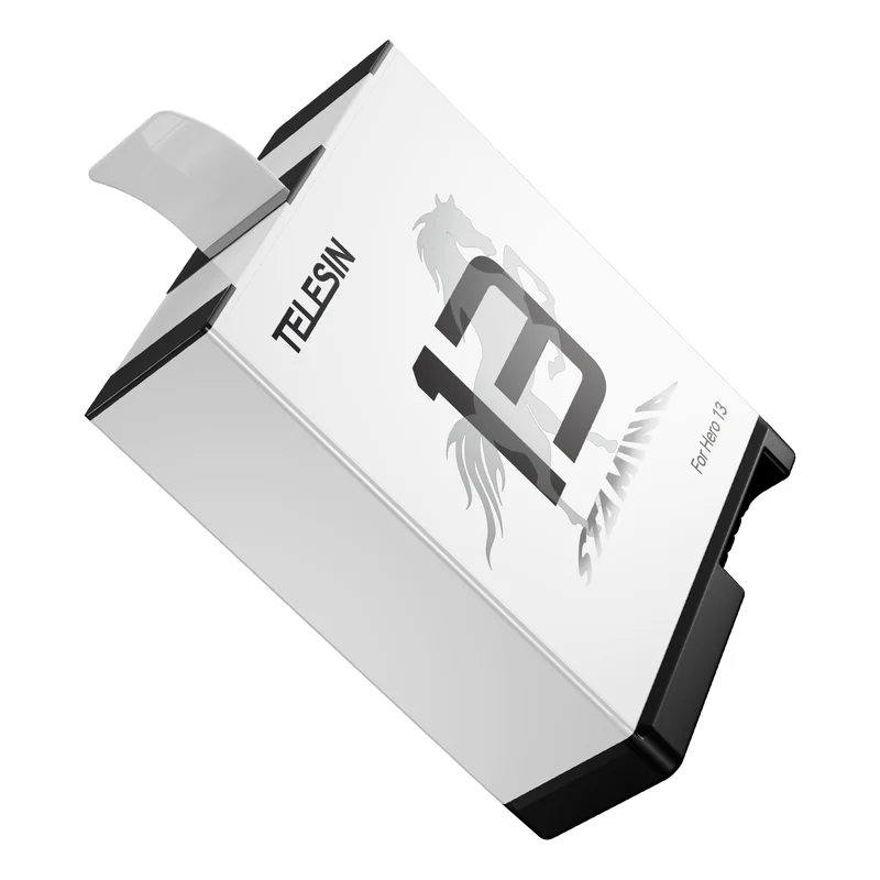 Telesin Pocket Triple Oplaadcase met 2 batterijen - voor GoPro 13