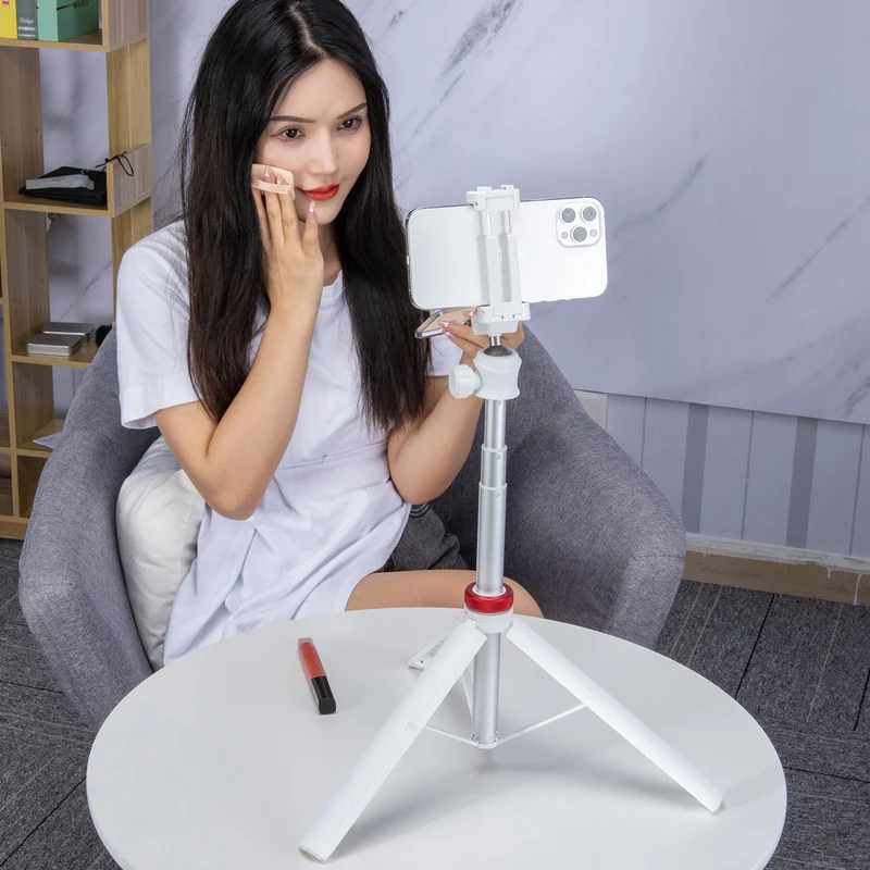 Ulanzi MT-44 Selfie-Stick-Stativ für Smartphone und Kamera – 146 cm – Weiß