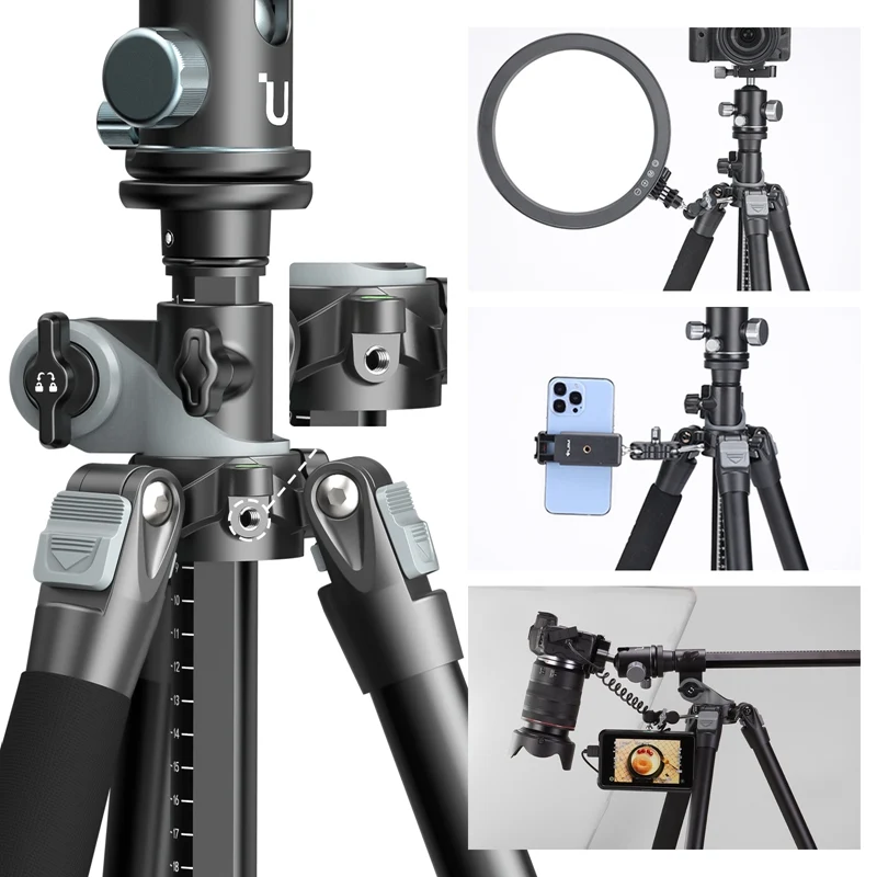 Ulanzi MT-59 Premium-Stativ mit horizontalem/neigbarem Arm – 176 cm