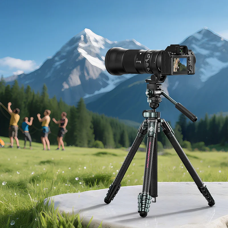 Ulanzi GlideGo JJ06 Video Tripod Carbon - Schwarz