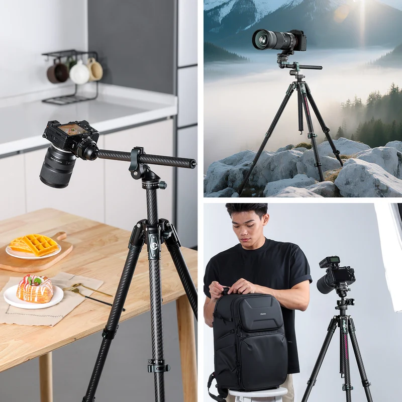 Ulanzi GlideGo JJ05 Carbon-Fotostativ mit neigbarem Arm