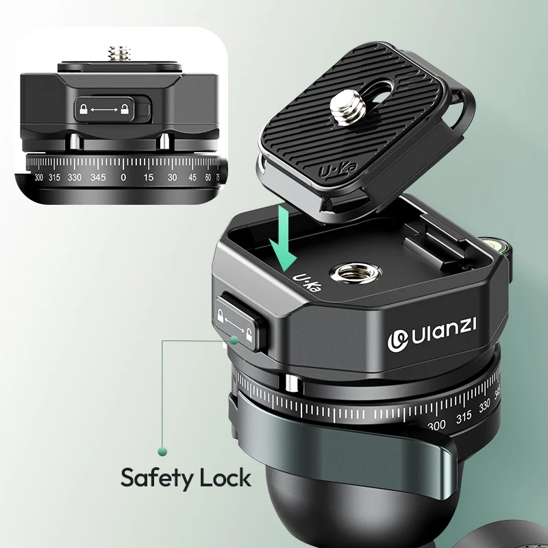 Ulanzi GlideGo JJ05 Carbon-Fotostativ mit neigbarem Arm