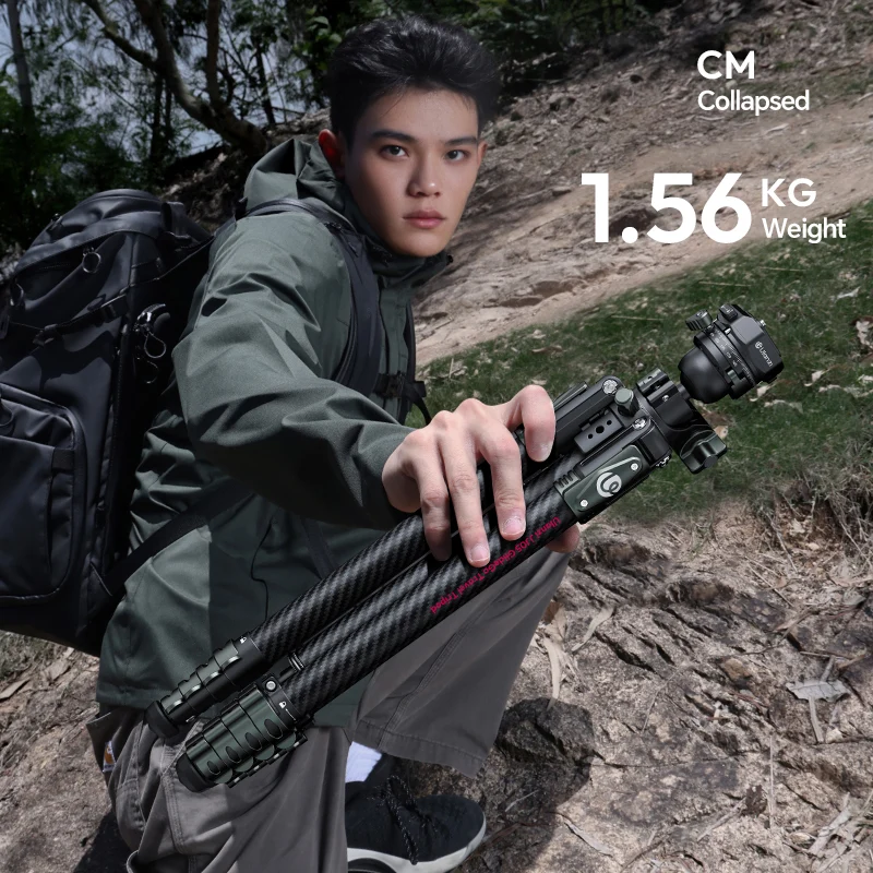 Ulanzi GlideGo JJ05 Carbon-Fotostativ mit neigbarem Arm
