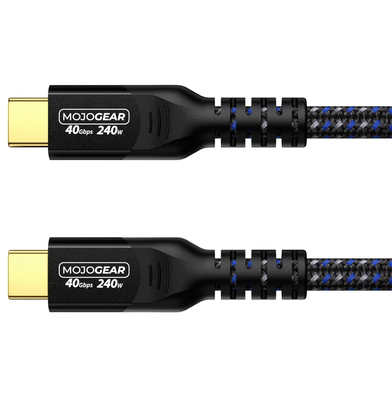 MOJOGEAR USB-C zu USB-C Kabel 240W 40Gbps USB 4.0 - 3m