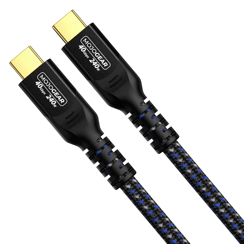 MOJOGEAR USB-C zu USB-C Kabel 240W 40Gbps USB 4.0 - 3m