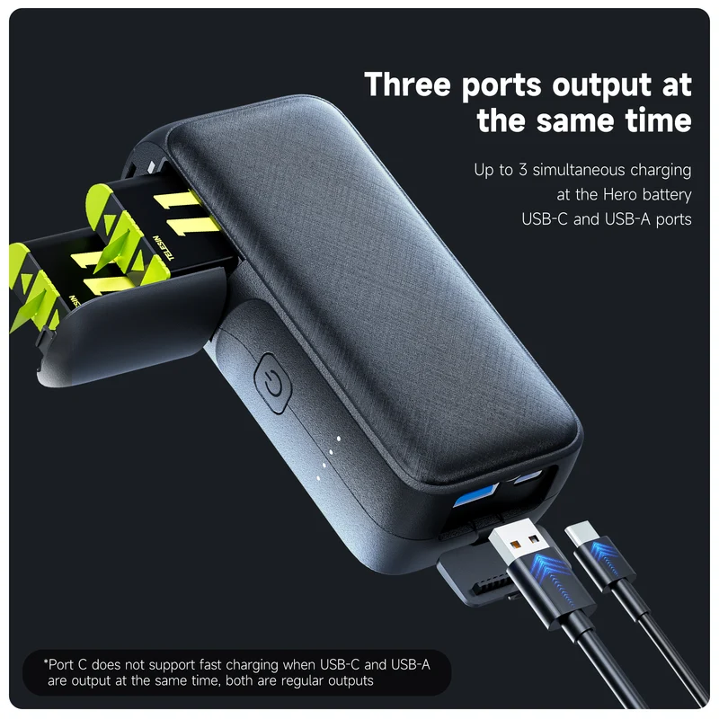 Telesin 10000mAh Powerbank für GoPro-Akkus bis zur GoPro 12