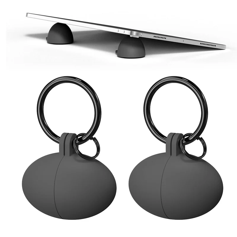 be2webo Portable Egg Keyring Style AntiSlip Silicone Laptop & Pad Stand 2set(4pcs) Ergonomic Viewing, Typing, Drawing, Coolin