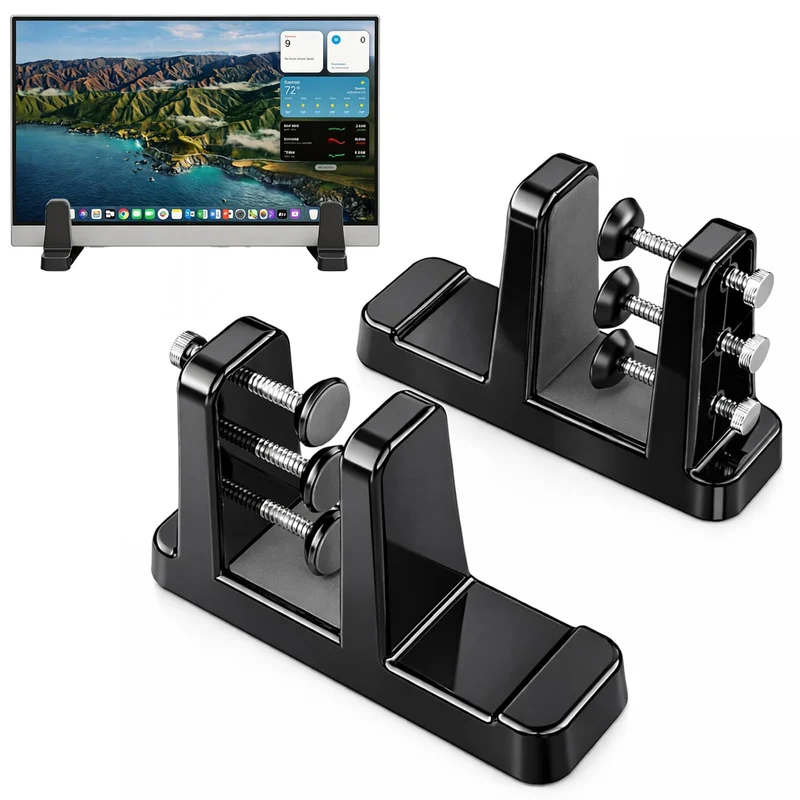 Shuomeng Ergonomic Vertical Laptop Stand SpaceSaving Cooling Laptop Stand for Desk Organization, Portable Stand, Compatible w